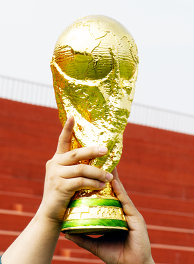 2026轻奢美加墨世界杯1：1大力神杯奖杯纯金属体彩店酒吧高档装饰