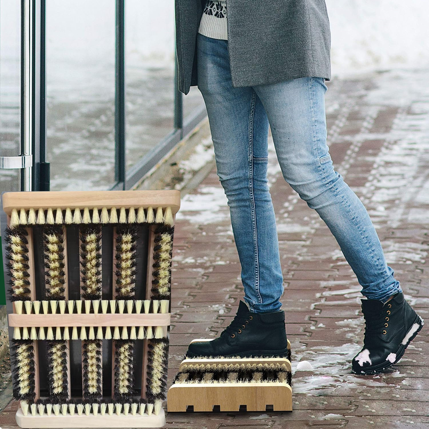 跨境爆款户外鞋刷室内户外庭院擦鞋器套装去泥除雪鞋刷套装,居家日用,鞋刷/鞋擦,淘宝优惠券,粉丝福利购,淘宝优惠卷