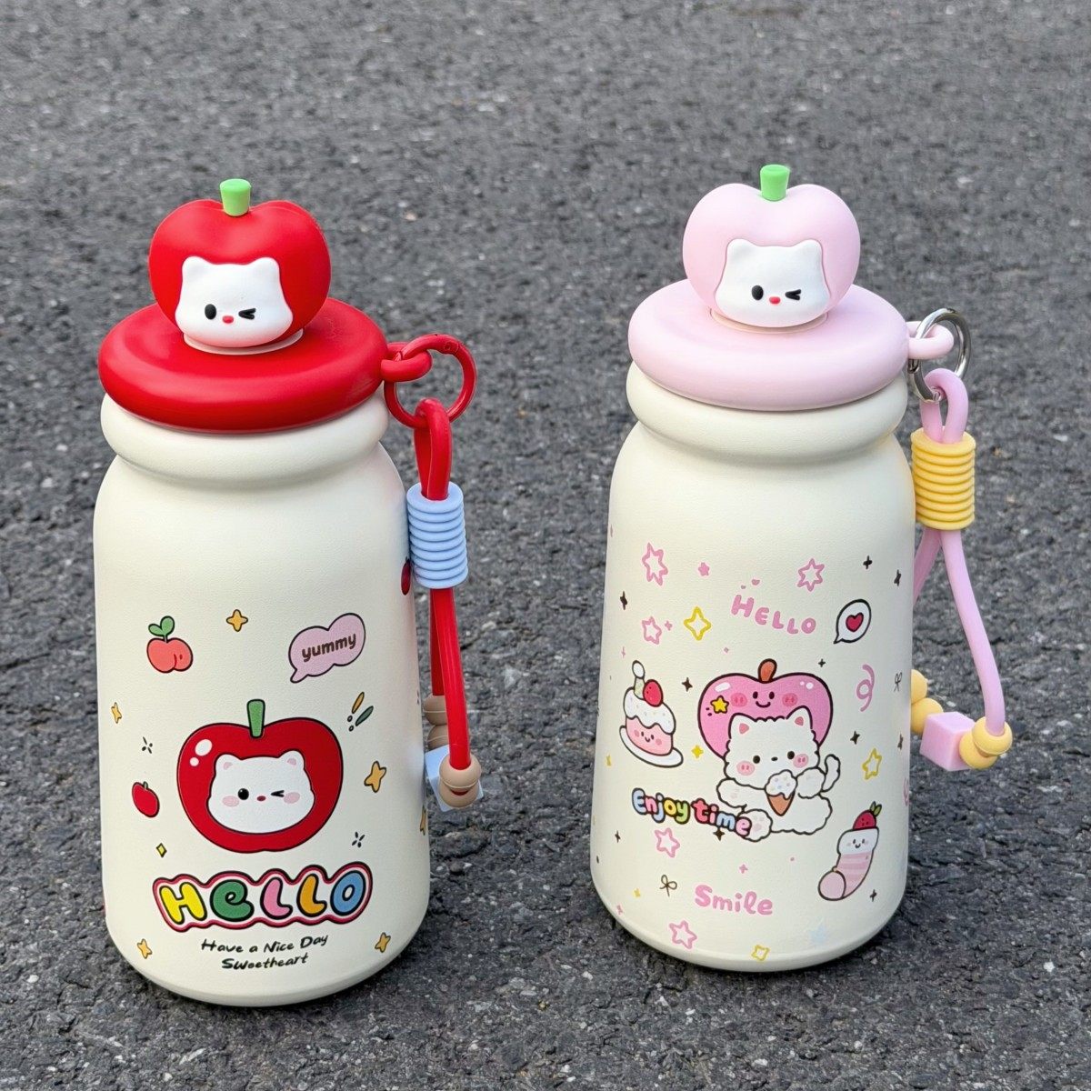 新款卡通儿童保温杯高颜值女生316不锈钢学生便携可爱ins吸管水杯,餐饮具,保冷/保温杯,淘宝优惠券,粉丝福利购,淘宝优惠卷