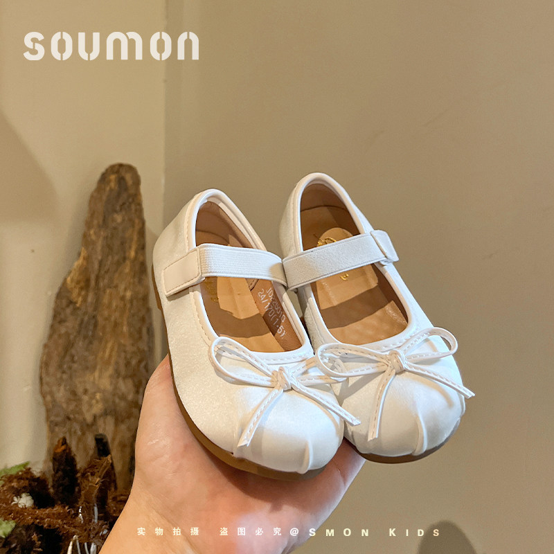 女童公主鞋春秋新款1-3岁2小香风小童单鞋女孩演出芭蕾舞蹈礼服鞋