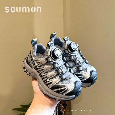 旋钮鞋女童老爹鞋跑步鞋宝宝网鞋