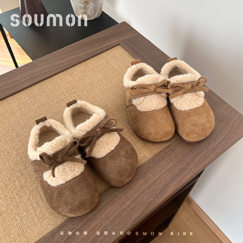 儿童雪地靴女童棉鞋冬季加绒保暖靴子中筒靴女小童休闲毛毛鞋豆豆,童鞋/婴儿鞋/亲子鞋,棉鞋,淘宝优惠券,粉丝福利购,淘宝优惠卷