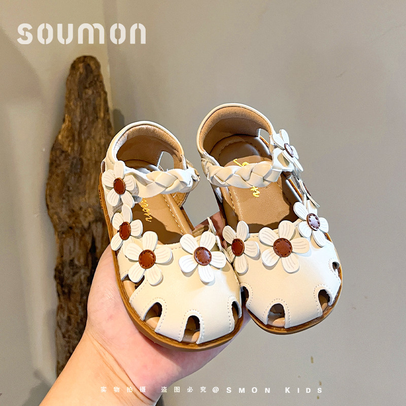 书萌女童凉鞋2026夏季新款小女孩1-3-5岁2儿童公主鞋软底女宝宝鞋