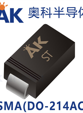 TVS管SMAJ180A印字ST 封装SMA 广东奥科半导体品牌