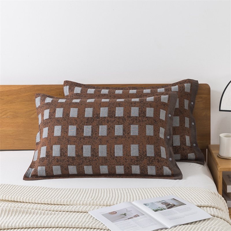 枕套2025新款纯棉一对全棉纱布简约现代成人单人不起球四季枕芯套,床上用品,枕套,淘宝优惠券,粉丝福利购,淘宝优惠卷