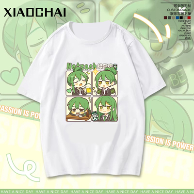 元纬脑叶公司Netzach废墟图书馆周边绿藻头夏季印花纯棉短袖T恤