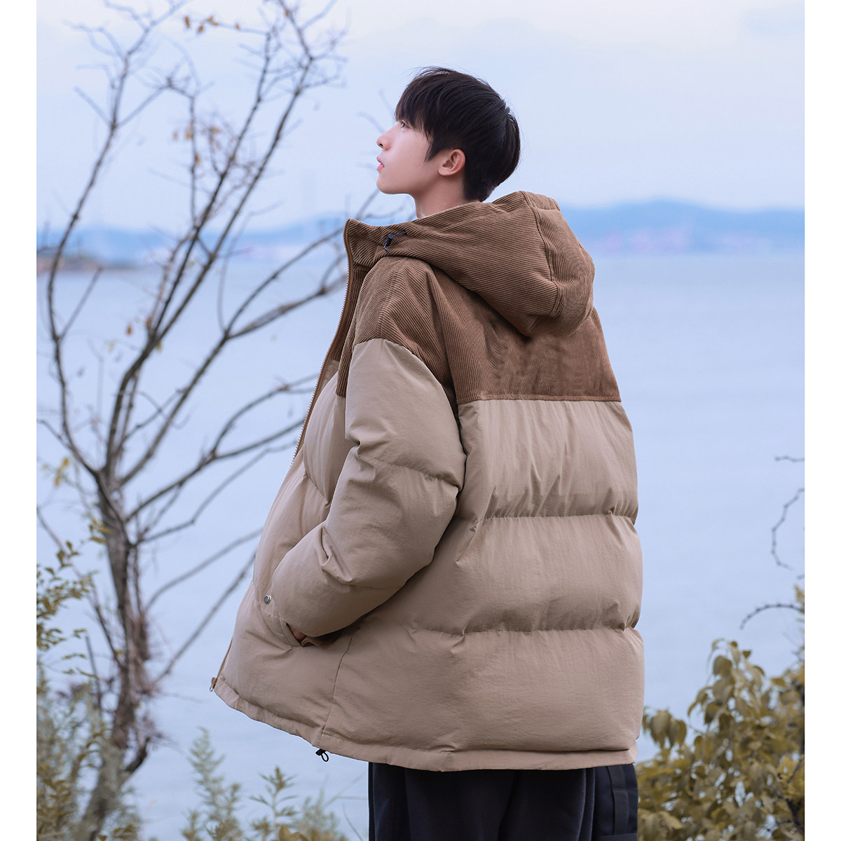高品质！！2025冬装新加厚保暖连帽棉衣外套男M706/P138178,男装棉衣,电商A146