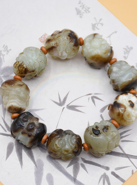 Rwbuy品牌和田玉十八罗汉手串