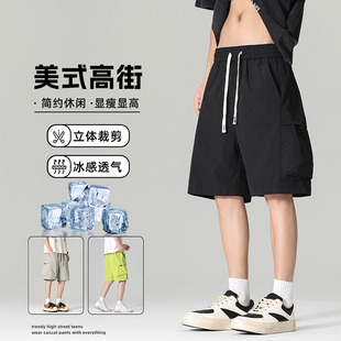 夏季XS小码S号矮小个子155工装短裤男女薄款宽松多口袋休闲五分裤
