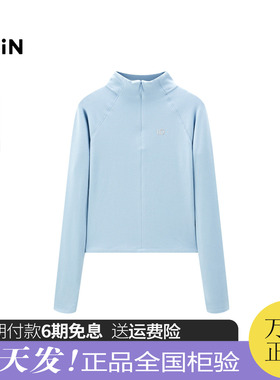 【商场同款】乐町冬季新款半开襟长袖T恤C2CPE4501