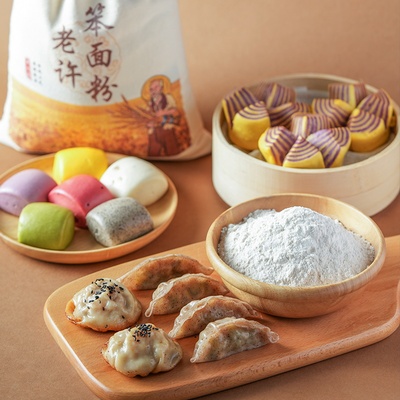许氏醇品老许笨面粉石磨老面粉农村家用小麦粉大饼粉馒头包子饺子