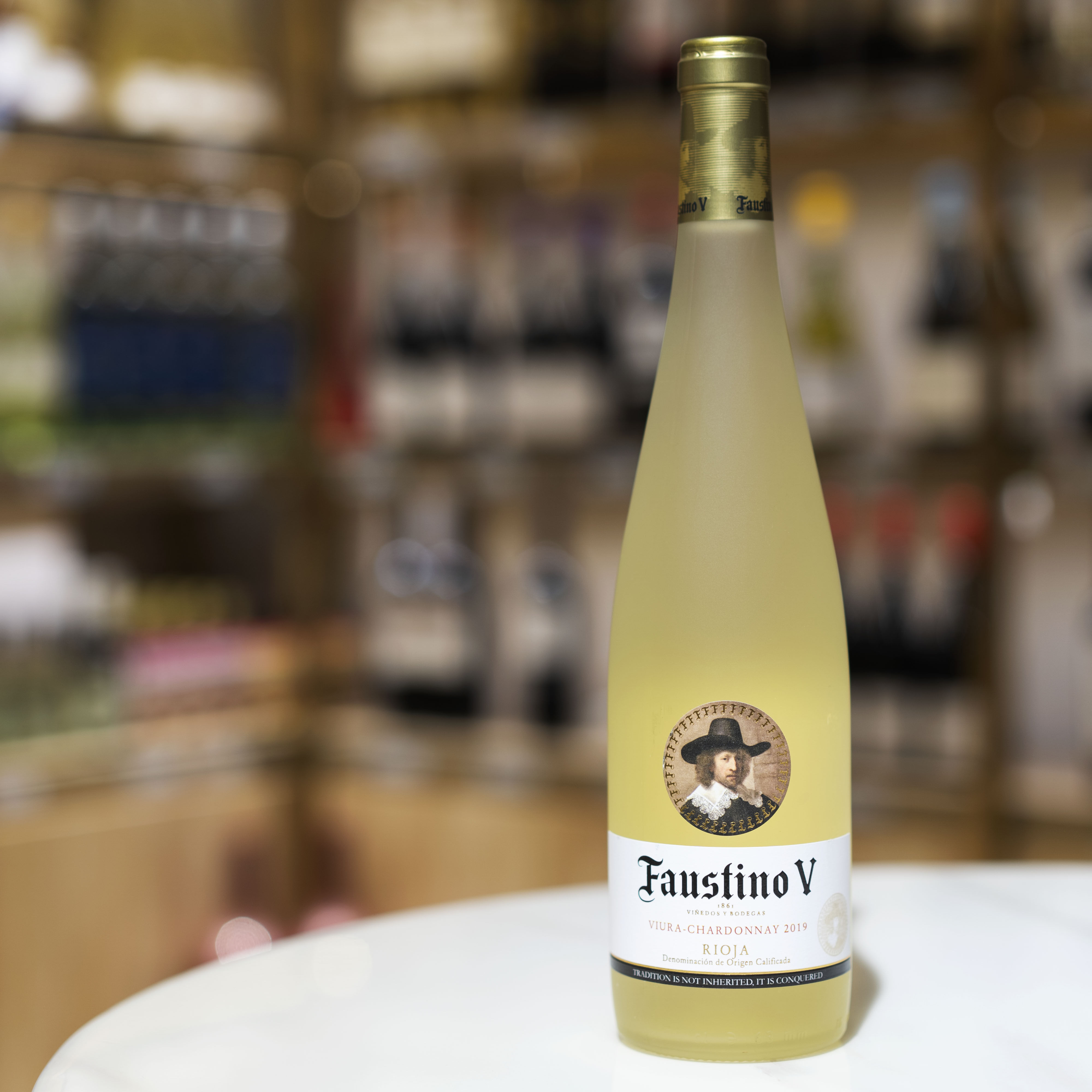 原装原瓶进口西班牙里奥哈菲斯特白葡萄酒维欧拉霞多丽干白750ml