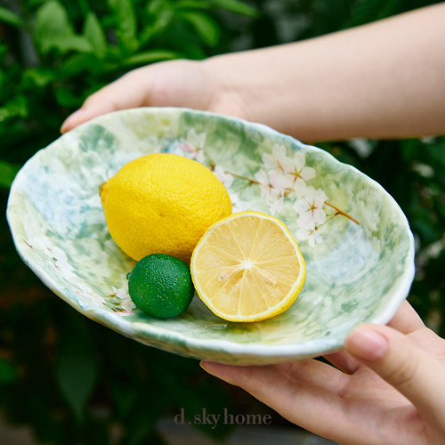 日本进口樱花餐盘菜碟