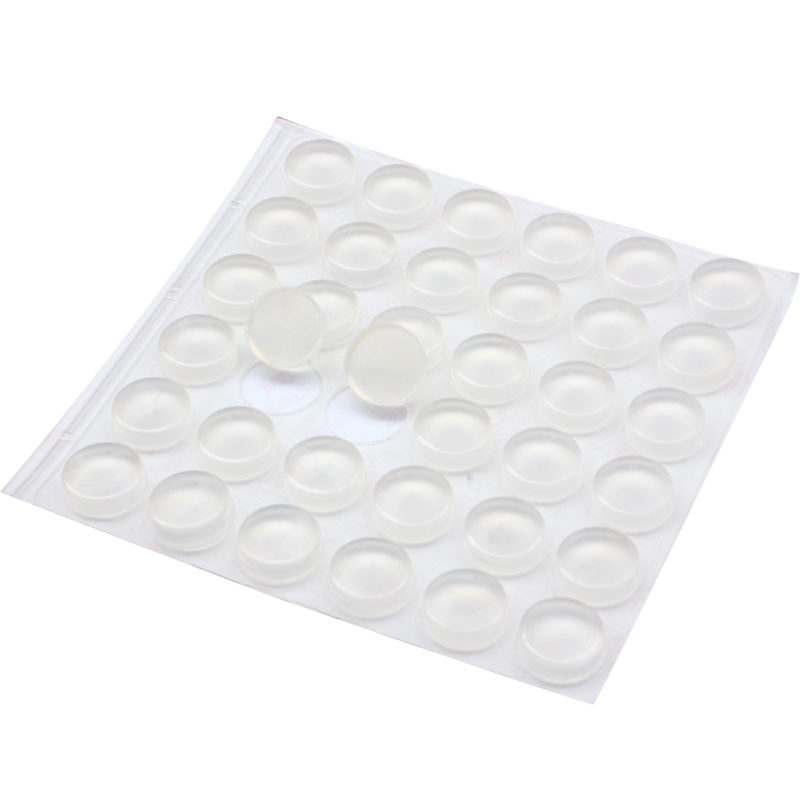 仕达茶几家具脚垫玻璃与木台胶垫片防滑防磨防划胶粒15*3平面50个