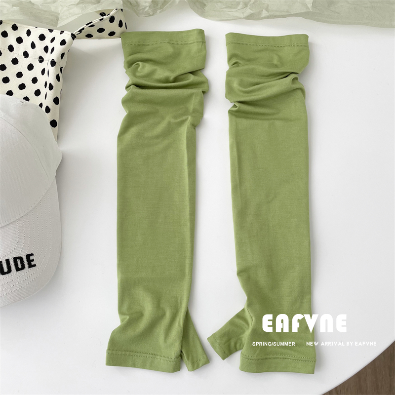 简约风新款冰袖夏季防晒连指袖套