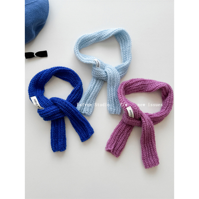 多巴胺高级感短款针织围脖女小众