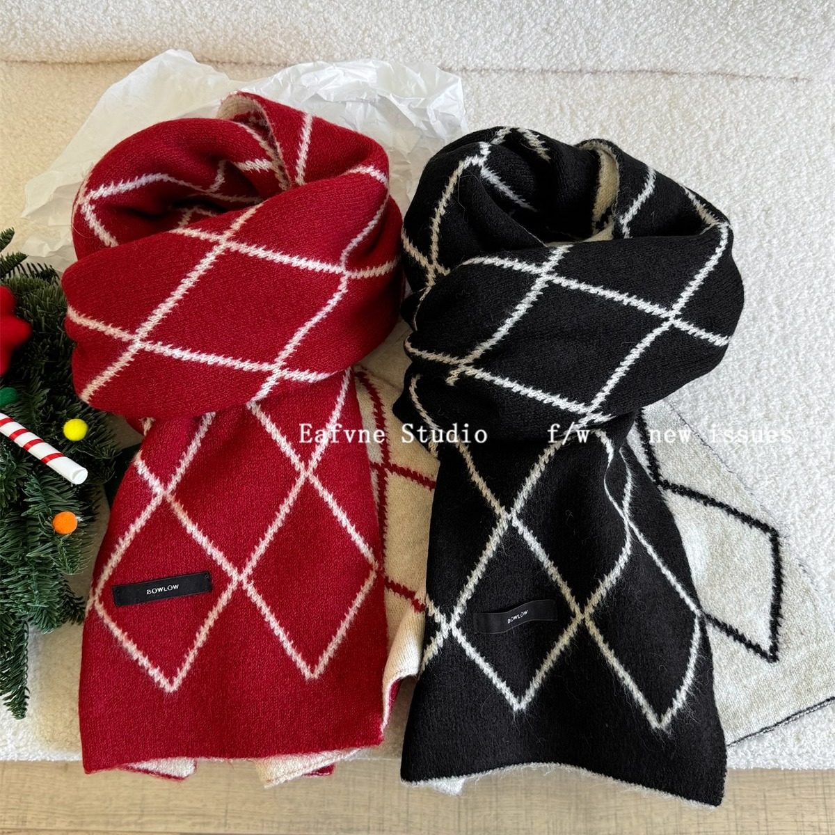 羊毛混纺围巾女重工高级感针织秋冬氛围感百搭情侣加厚保暖围脖,服饰配件/皮带/帽子/围巾,围巾/丝巾/披肩,淘宝优惠券,粉丝福利购,淘宝优惠卷