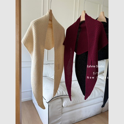 厚实三角披肩松弛感街拍高品质