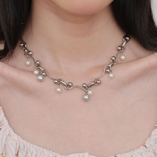 荒原原创满天星珍珠吊坠个性 项链百搭气质多层气质配饰日常韩系