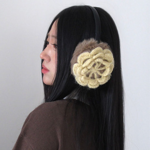 古早山茶花复古风耳罩女冬耳捂耳暖高品质耳套保暖