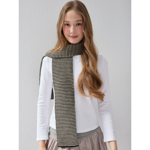 学生风经典 防冻长条围巾软糯 条纹可爱秋冬辣妹保暖围巾女韩版