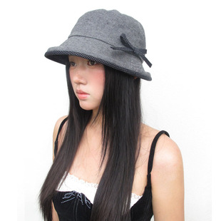 日韩出口定制夫帽女2025新春夏防晒卷边波点遮阳网红百搭盆帽