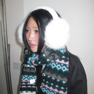 可折叠耳罩女冬简约百搭耳捂护耳韩版 耳暖仿狐狸毛防冻耳套保暖