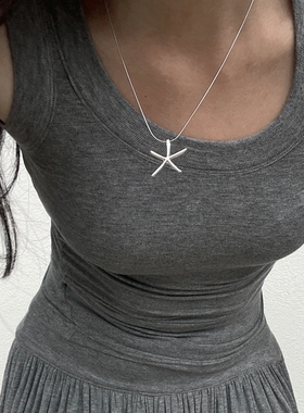 小众精致立体感星星吊坠项链锁骨链韩系百搭气质冷淡风颈链Choker