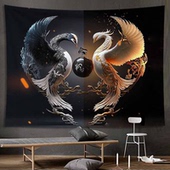 中式 饰画布艺 艺术挂布背景布小众高级感房间墙布卧室床头背景墙装