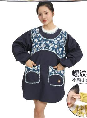 厨房家用2023新款坎肩式韩版冬天罩衣超好看的围裙好看时尚的厨师