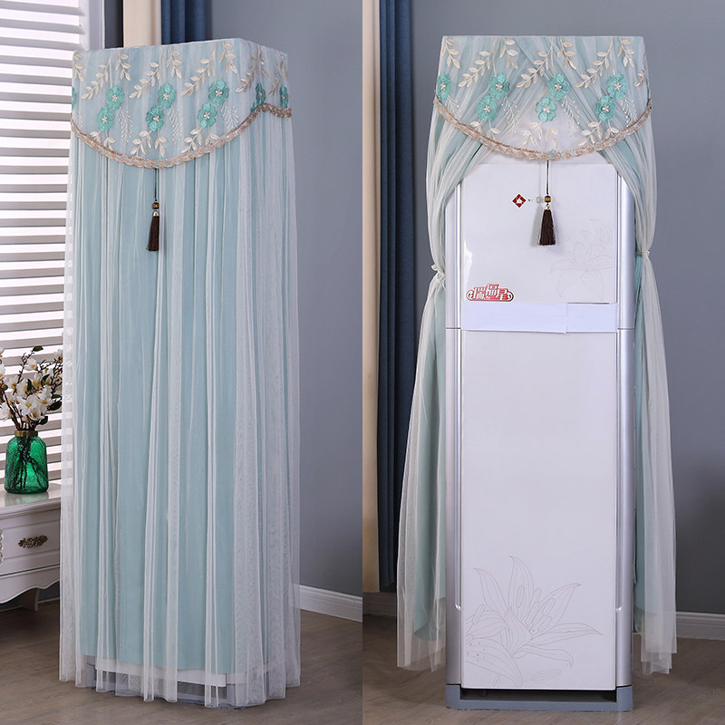 开机不取空调防尘罩长方形柜机罩立式美的格力白纱老式柜机防尘套