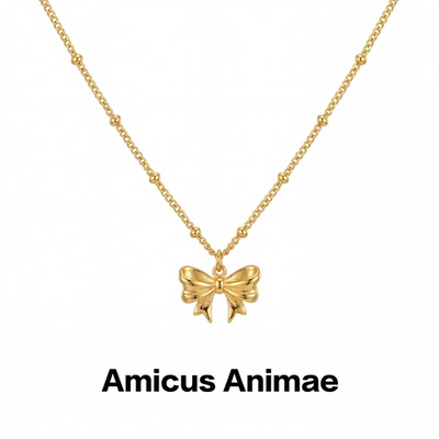 AmicusAnimae蝴蝶吊坠锁骨链
