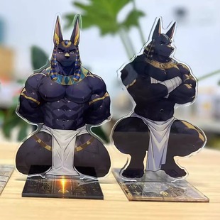 温侯十一阿努比斯同人动漫二次元周边小摆件兽人furry立牌福瑞