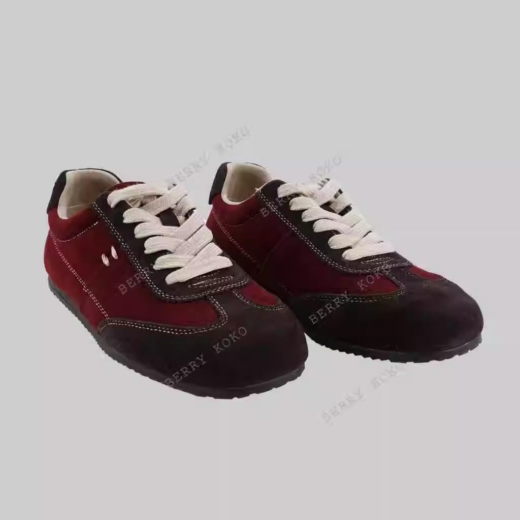 MISSKO可可欢姐美式复古四季款磨砂牛皮撞色休闲德训鞋,女鞋,时尚休闲鞋,淘宝优惠券,粉丝福利购,淘宝优惠卷