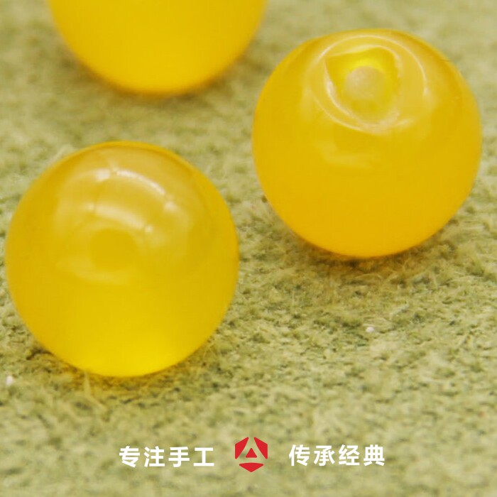 圆形玛瑙石头侧孔中式盘扣手工真丝旗袍唐装高端定制玉石纽扣扣子