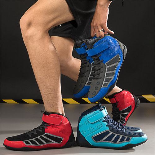 Boxingshoes高帮拳击鞋男摔跤鞋