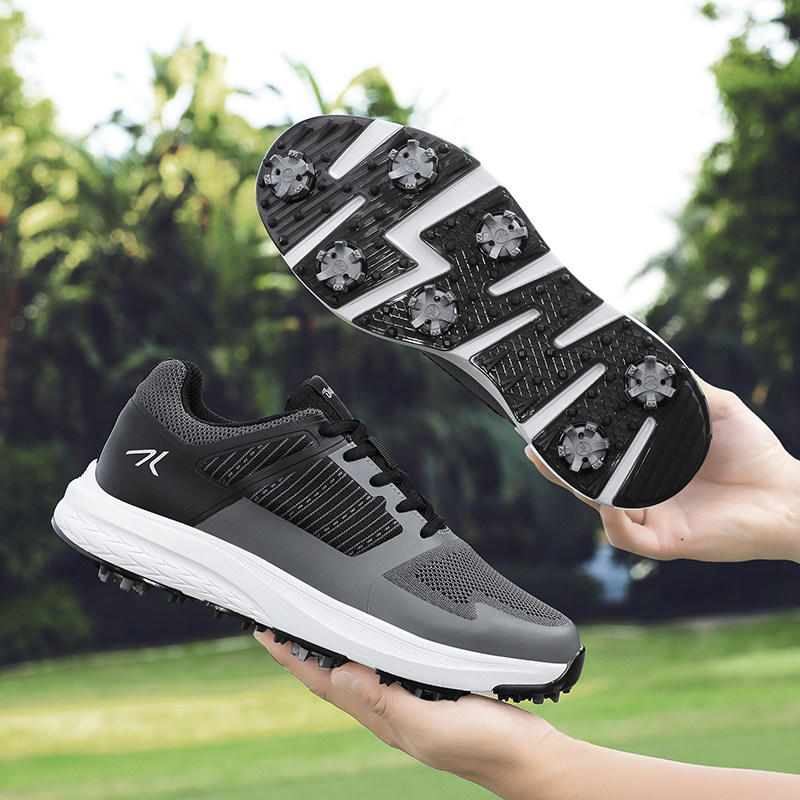 Golf shoes专业高尔夫球鞋男透气带钉大底耐磨抓地户外草坪训练鞋