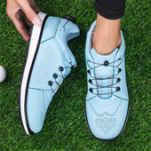 透气孔大码 新款 运动鞋 后旋钮扣训练鞋 golf shoes高尔夫球鞋