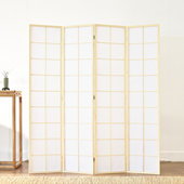 日式 屏风隔断禅意移动折屏简约现代客厅玄关酒店樟子格摄影道具