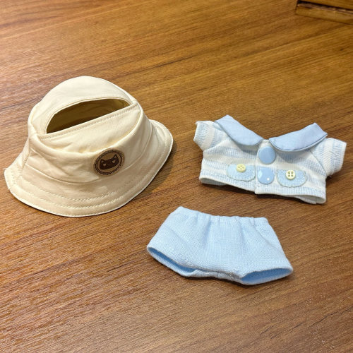 现货17cm拉布布娃衣一二三代盲盒挂件labubu公仔衣服着替休闲套装