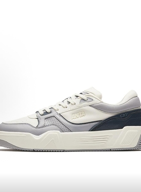 安踏C37板鞋男鞋2025秋季新款撞色拼接潮流滑板鞋运动鞋112438024