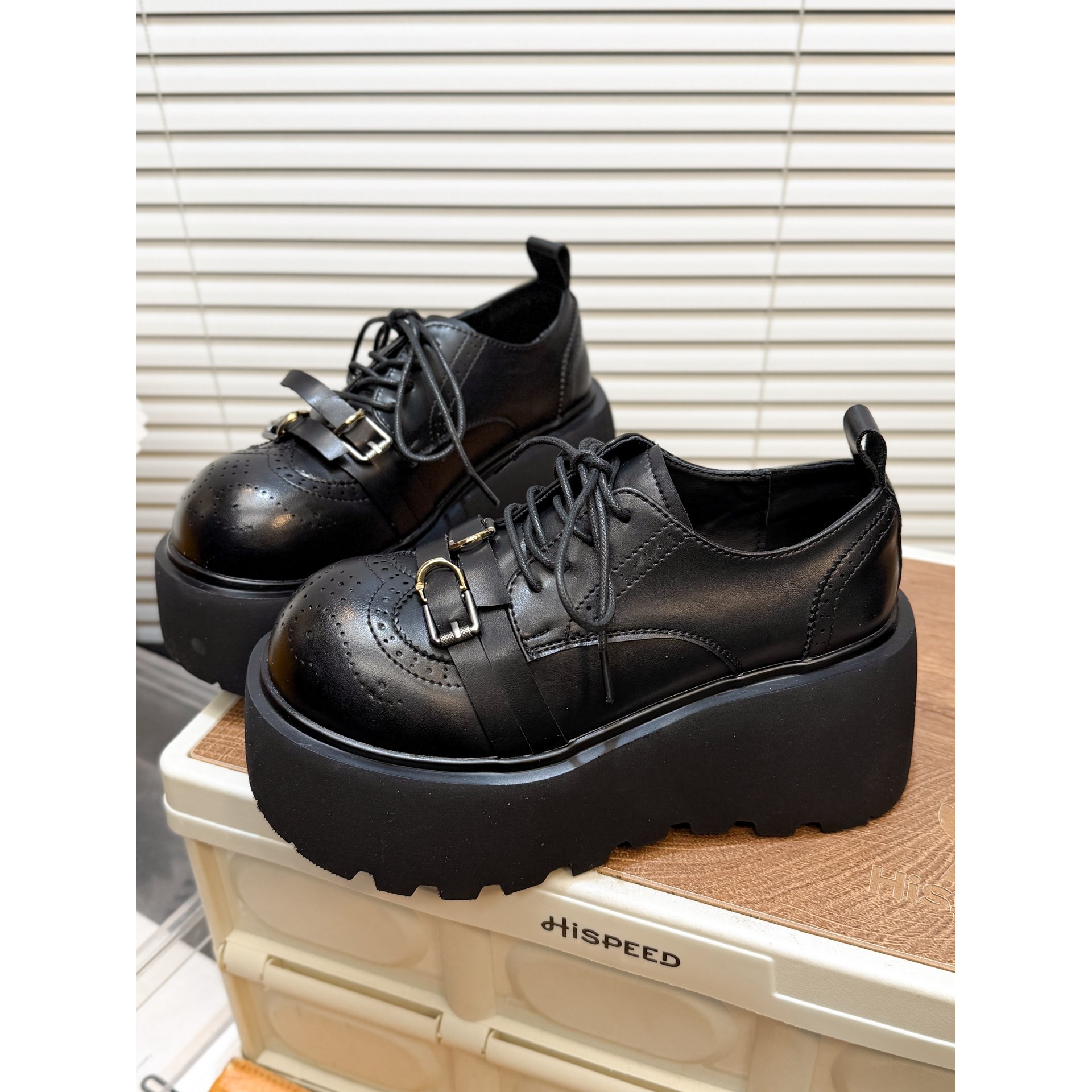 日本offcat8cm真皮英伦风厚底小皮鞋女系带深口单鞋松糕乐福鞋潮,女鞋,深口单鞋,淘宝优惠券,粉丝福利购,淘宝优惠卷