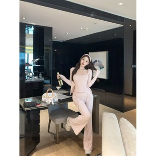 日本offcat白女美学万圣节毛巾绒三件套恶魔角卫衣+吊带+微喇长