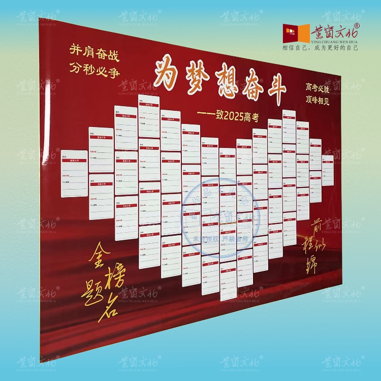 2026高考心愿墙高三二一初中考生地许愿梦想大学目标墙贴班级定制