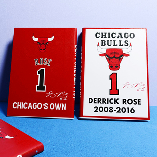 NBA罗斯公牛退役球衣经典笔记本手账A5周边学生仿皮记事生日礼物