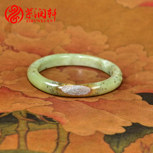 紫润轩新疆和田玉沙枣青籽料贵妃手镯61MM聚枣红皮大圈放漏收藏级