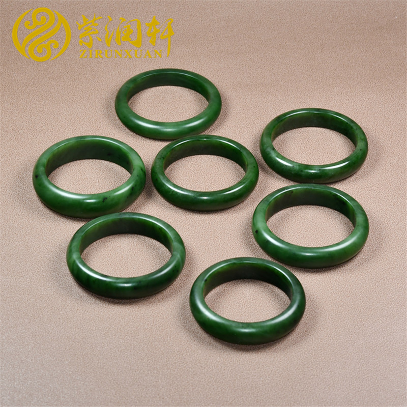 紫润轩新疆和田玉手镯玛纳斯籽料