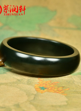 和田玉塔青料手镯飘糖苏工无结构