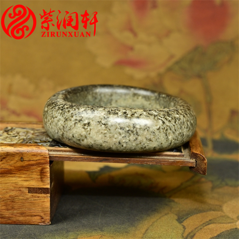 和田玉籽料满皮随形手镯糖沁水草