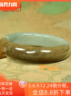 和田玉糖青白手镯且末料飘翠色